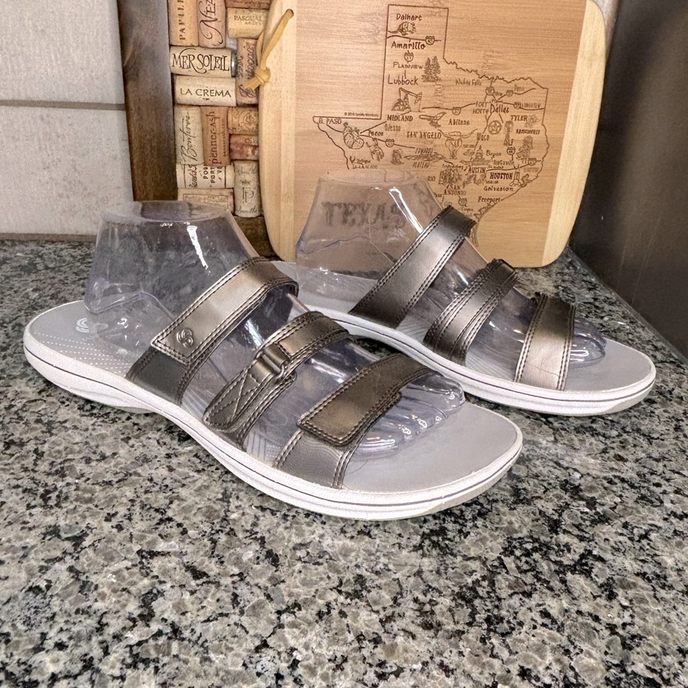 Cloudsteppers by Clarks Brinkley Coast Slide Sandal Size 12